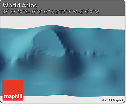 Satellite 3D Map of the Area around 37° 23' 54" S, 2° 28' 30" W
