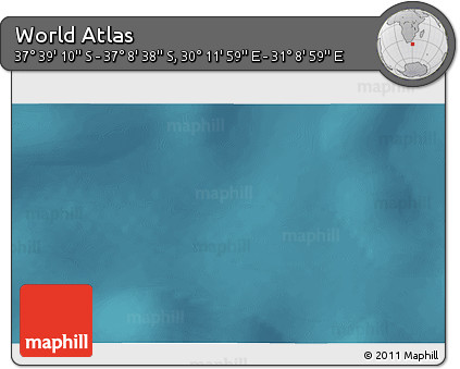 Satellite 3D Map of the Area around 37° 23' 54" S, 30° 40' 29" E