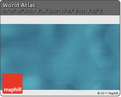 Satellite 3D Map of the Area around 37° 23' 54" S, 30° 40' 29" E