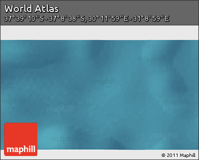 Satellite 3D Map of the Area around 37° 23' 54" S, 30° 40' 29" E