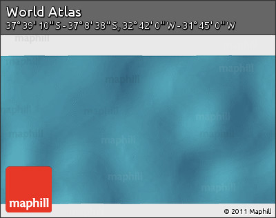 Satellite 3D Map of the Area around 37° 23' 54" S, 32° 13' 30" W