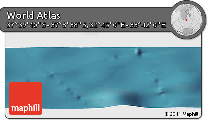 Satellite Panoramic Map of the Area around 37° 23' 54" S, 33° 13' 30" E
