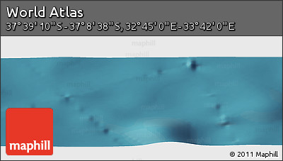 Satellite Panoramic Map of the Area around 37° 23' 54" S, 33° 13' 30" E