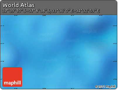 Physical Map of the Area around 37° 23' 54" S, 34° 4' 30" E