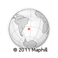 Outline Map of the Area around 37° 23' 54" S, 35° 37' 30" W, rectangular outline