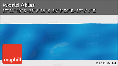 Physical Panoramic Map of the Area around 37° 23' 54" S, 36° 37' 30" E