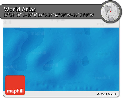 Political 3D Map of the Area around 37° 23' 54" S, 37° 19' 30" W