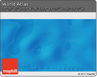 Political 3D Map of the Area around 37° 23' 54" S, 37° 19' 30" W