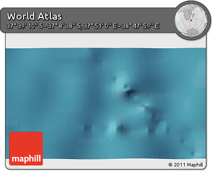 Satellite 3D Map of the Area around 37° 23' 54" S, 38° 19' 30" E