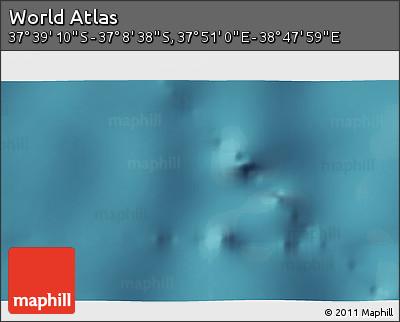 Satellite 3D Map of the Area around 37° 23' 54" S, 38° 19' 30" E