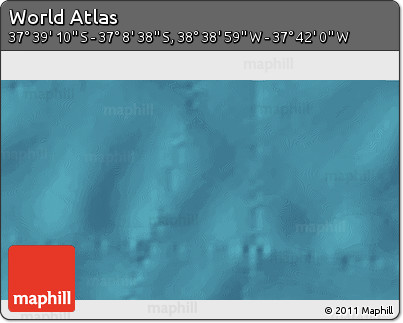 Satellite 3D Map of the Area around 37° 23' 54" S, 38° 10' 29" W