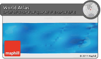 Physical Panoramic Map of the Area around 37° 23' 54" S, 39° 10' 29" E