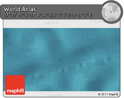 Satellite 3D Map of the Area around 37° 23' 54" S, 3° 28' 30" E