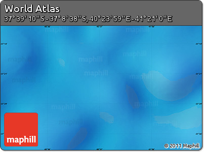 Physical Map of the Area around 37° 23' 54" S, 40° 52' 30" E