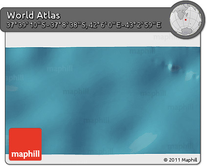 Satellite 3D Map of the Area around 37° 23' 54" S, 42° 34' 30" E