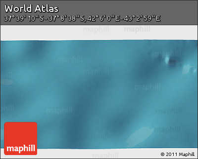 Satellite 3D Map of the Area around 37° 23' 54" S, 42° 34' 30" E