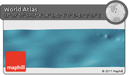Satellite Panoramic Map of the Area around 37° 23' 54" S, 42° 34' 30" E