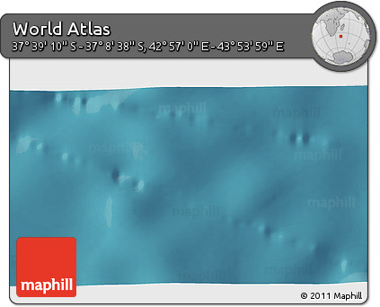 Satellite 3D Map of the Area around 37° 23' 54" S, 43° 25' 29" E