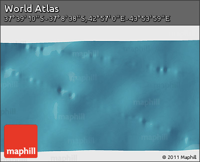 Satellite 3D Map of the Area around 37° 23' 54" S, 43° 25' 29" E