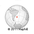 Outline Map of the Area around 37° 23' 54" S, 43° 16' 29" W, rectangular outline