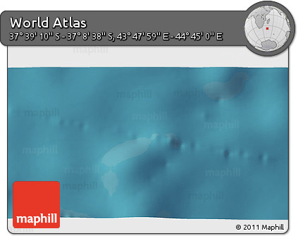 Satellite 3D Map of the Area around 37° 23' 54" S, 44° 16' 29" E