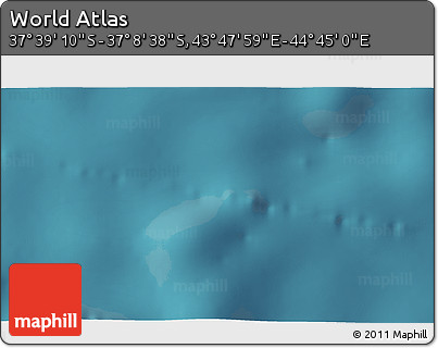 Satellite 3D Map of the Area around 37° 23' 54" S, 44° 16' 29" E