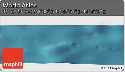 Satellite Panoramic Map of the Area around 37° 23' 54" S, 44° 16' 29" E