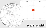 Blank Location Map of the area around 37° 23' 54" S, 45° 7' 30" E