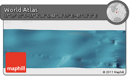 Satellite Panoramic Map of the Area around 37° 23' 54" S, 45° 7' 30" E
