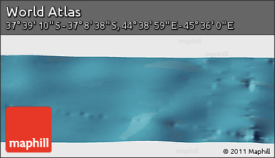 Satellite Panoramic Map of the Area around 37° 23' 54" S, 45° 7' 30" E