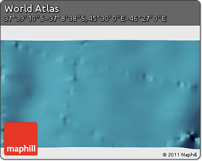 Satellite 3D Map of the Area around 37° 23' 54" S, 45° 58' 30" E