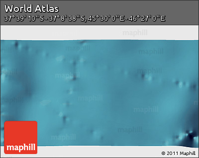Satellite 3D Map of the Area around 37° 23' 54" S, 45° 58' 30" E