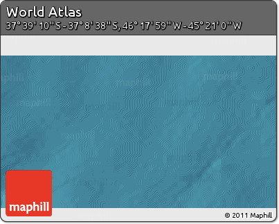 Satellite 3D Map of the Area around 37° 23' 54" S, 45° 49' 30" W