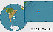Satellite Location Map of the area around 37° 23' 54" S, 46° 40' 29" W