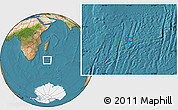 Satellite Location Map of the area around 37° 23' 54" S, 47° 40' 29" E