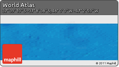Physical Panoramic Map of the Area around 37° 23' 54" S, 47° 31' 29" W