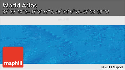 Physical Panoramic Map of the Area around 37° 23' 54" S, 48° 22' 30" W