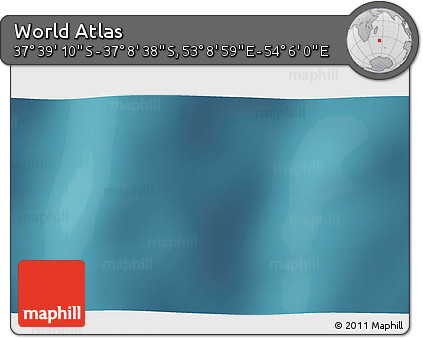 Satellite 3D Map of the Area around 37° 23' 54" S, 53° 37' 30" E