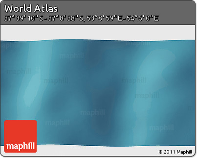 Satellite 3D Map of the Area around 37° 23' 54" S, 53° 37' 30" E