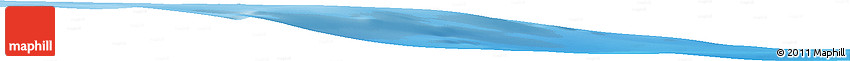 Shaded Relief Horizon Map of the Area around 37° 23' 54" S, 53° 28' 30" W