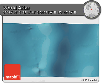 Satellite 3D Map of the Area around 37° 23' 54" S, 55° 19' 30" E