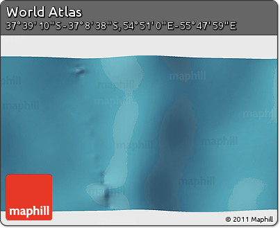 Satellite 3D Map of the Area around 37° 23' 54" S, 55° 19' 30" E