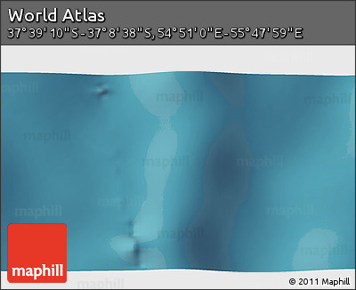 Satellite 3D Map of the Area around 37° 23' 54" S, 55° 19' 30" E