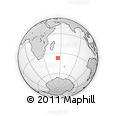 Outline Map of the Area around 37° 23' 54" S, 55° 19' 30" E, rectangular outline