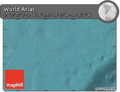 Satellite Map of the Area around 37° 23' 54" S, 55° 10' 29" W