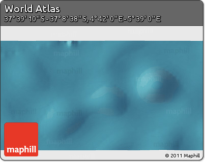 Satellite 3D Map of the Area around 37° 23' 54" S, 5° 10' 30" E