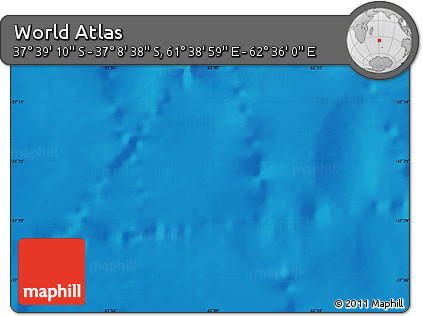 Physical Map of the Area around 37° 23' 54" S, 62° 7' 30" E