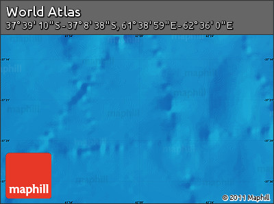 Physical Map of the Area around 37° 23' 54" S, 62° 7' 30" E