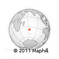 Outline Map of the Area around 37° 23' 54" S, 64° 40' 30" E, rectangular outline