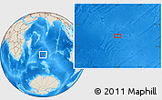 Shaded Relief Location Map of the area around 37° 23' 54" S, 66° 22' 30" E